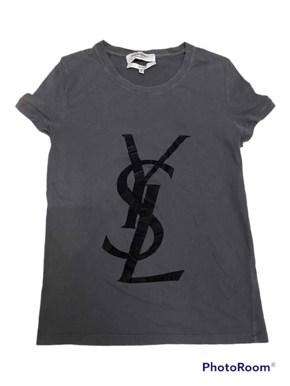 Vintage - Vintage YvesSaintLaurent Biglogo Tee - image 1