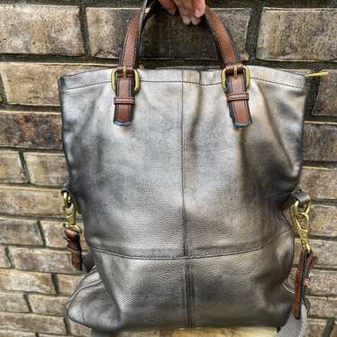 Leather fossil purse