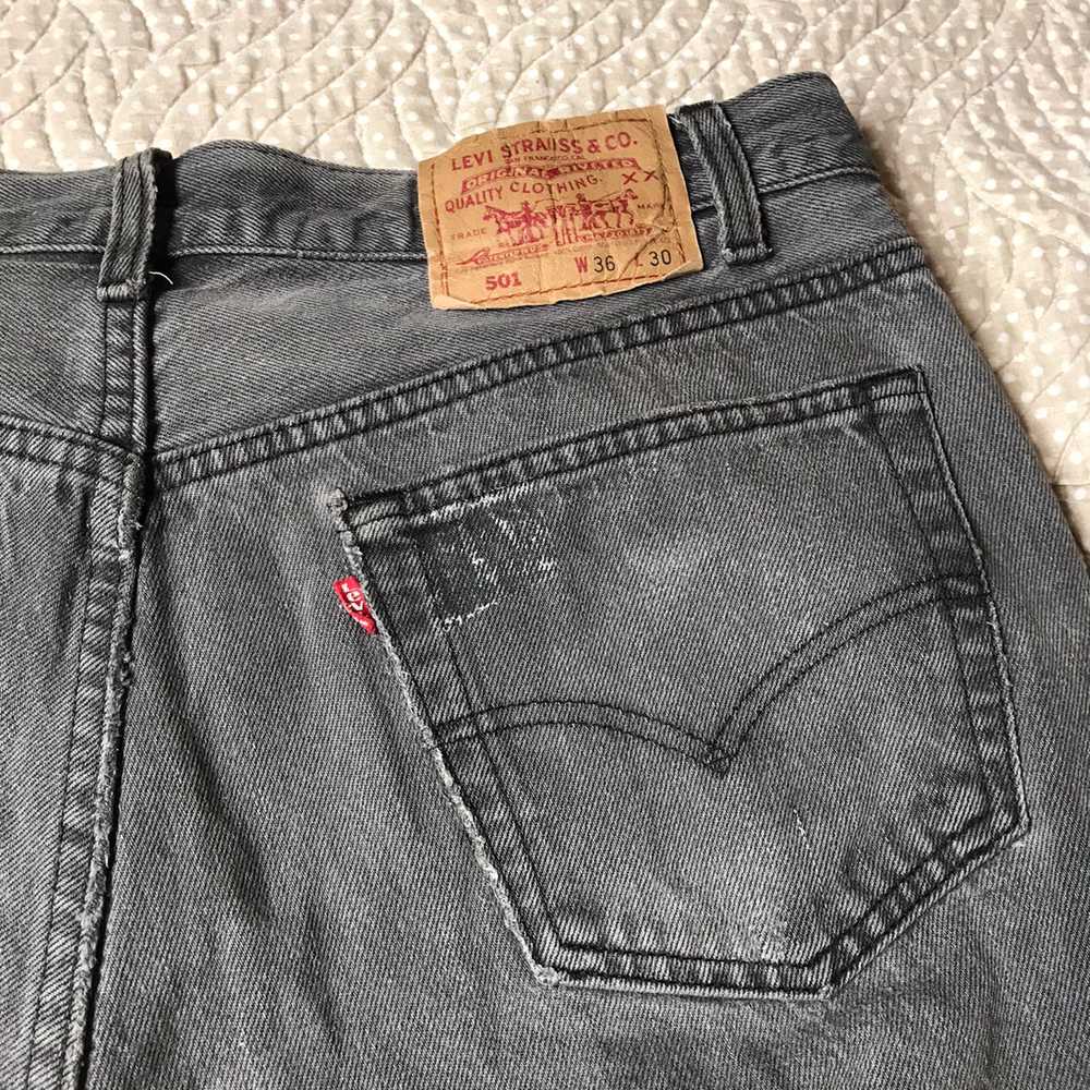 Levi's Rare Vtg Levi’s 501 Mickey Mouse Distresse… - image 11