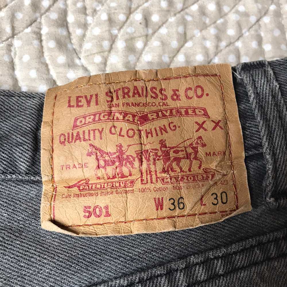 Levi's Rare Vtg Levi’s 501 Mickey Mouse Distresse… - image 12