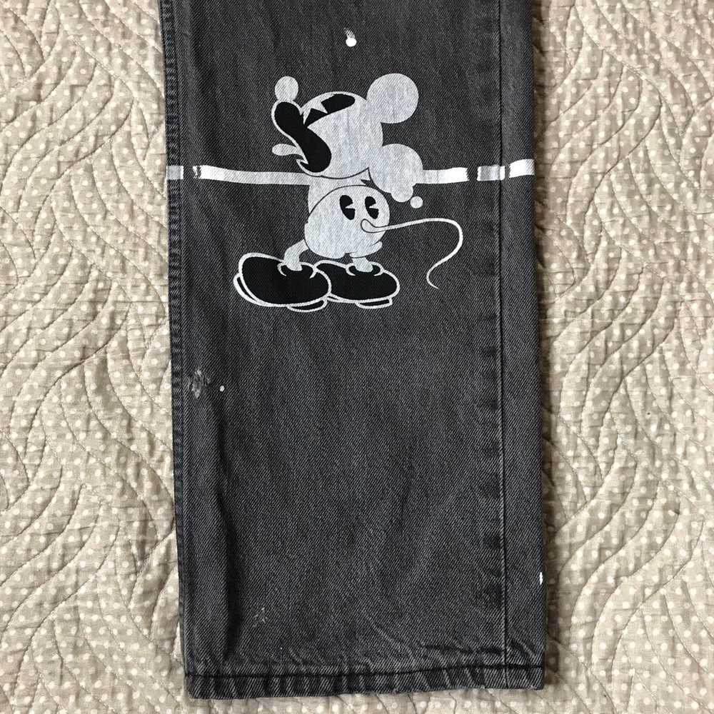 Levi's Rare Vtg Levi’s 501 Mickey Mouse Distresse… - image 5