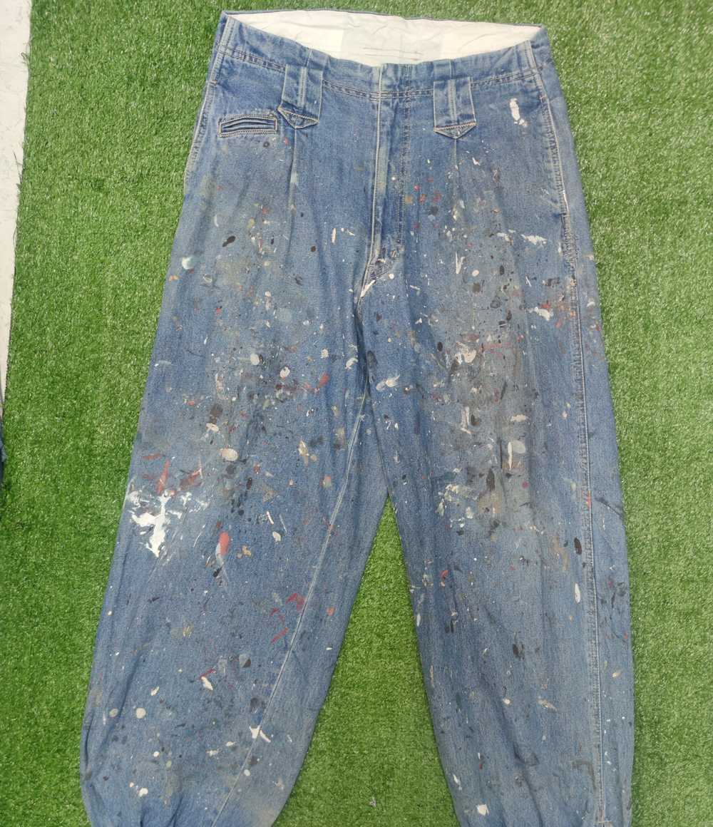 Workers - GIN WASHI PAINTED WORKER BAGGY PANT(J35… - image 2