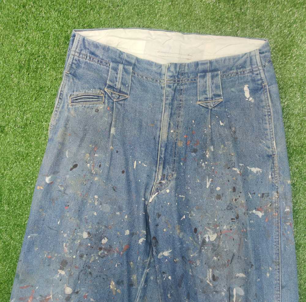 Workers - GIN WASHI PAINTED WORKER BAGGY PANT(J35… - image 3