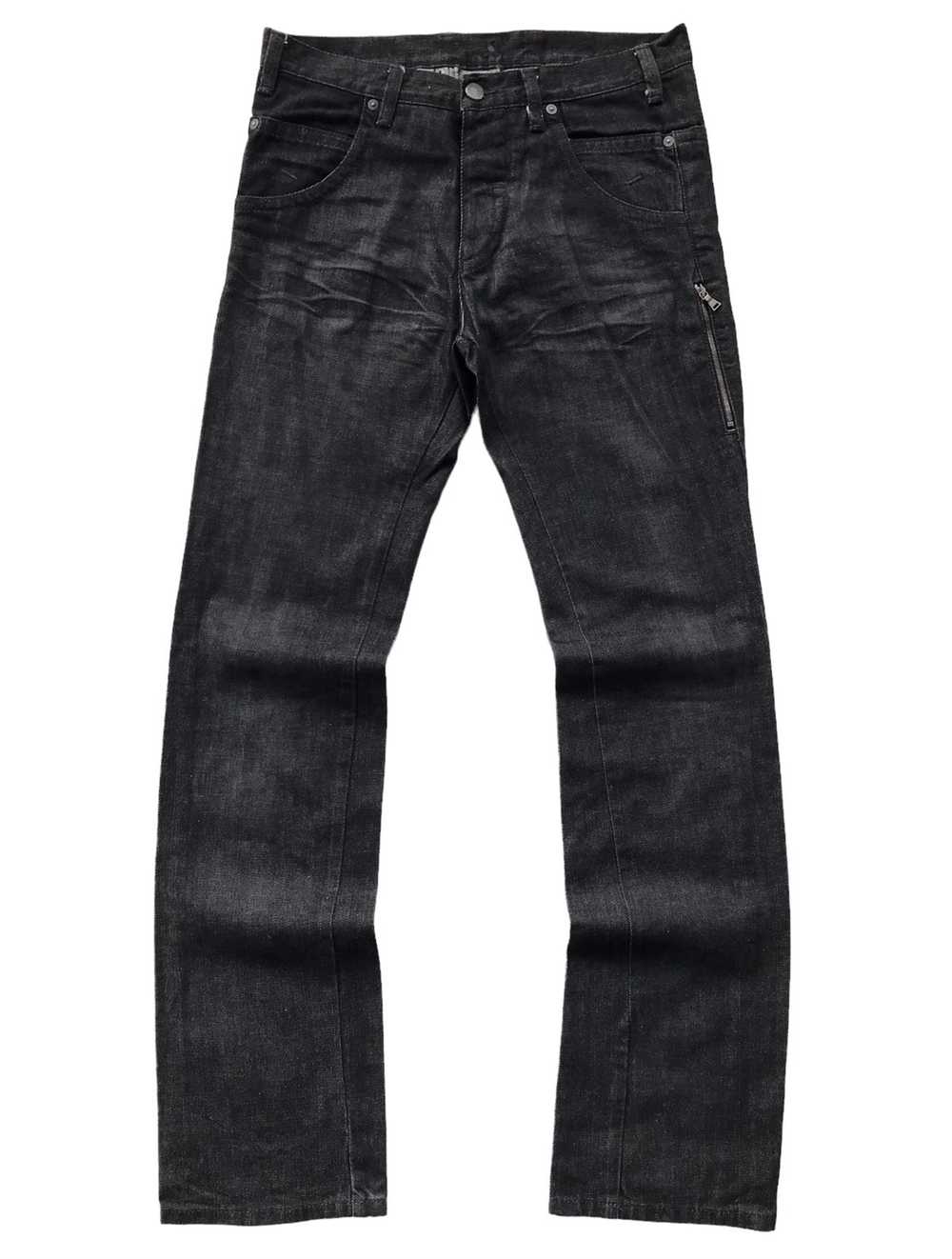 Rare NEIL BARRETT Buckle Back Flared Jeans - image 1