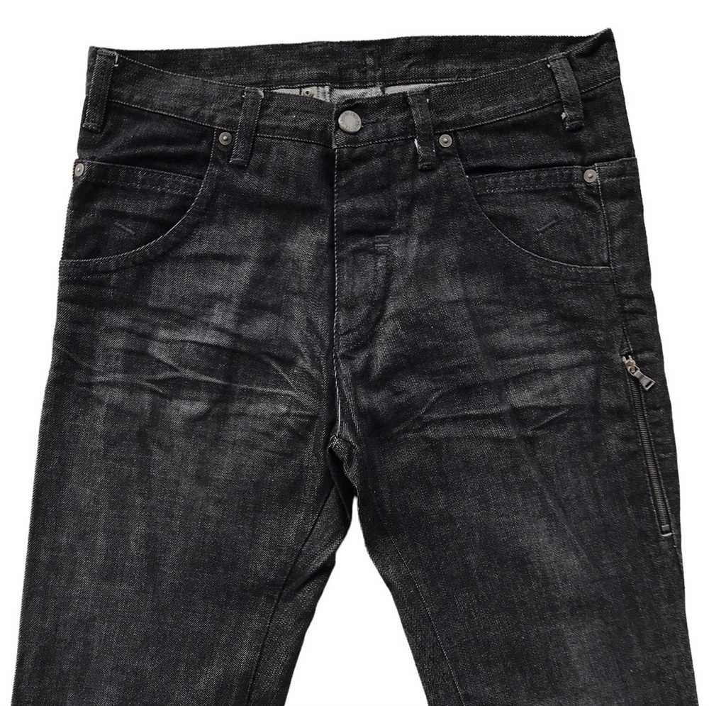 Rare NEIL BARRETT Buckle Back Flared Jeans - image 2