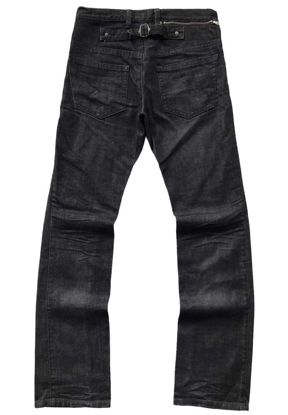 Rare NEIL BARRETT Buckle Back Flared Jeans - image 6