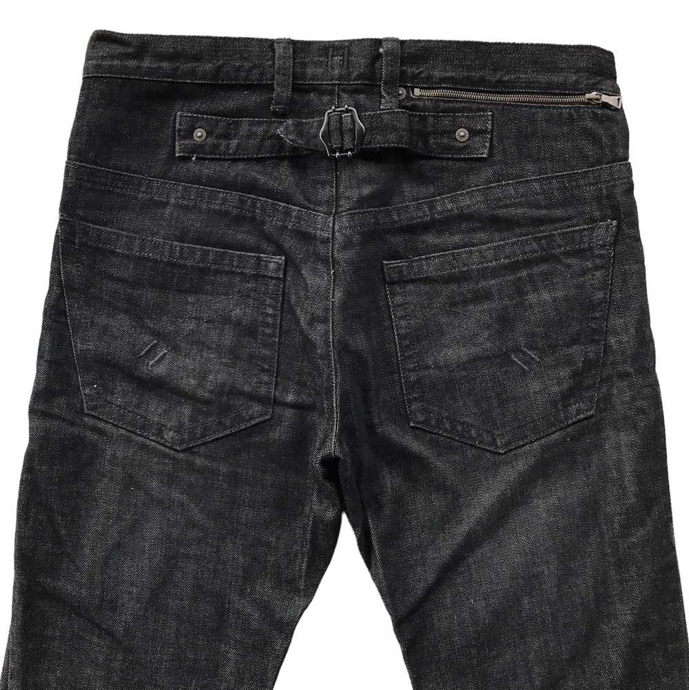 Rare NEIL BARRETT Buckle Back Flared Jeans - image 7