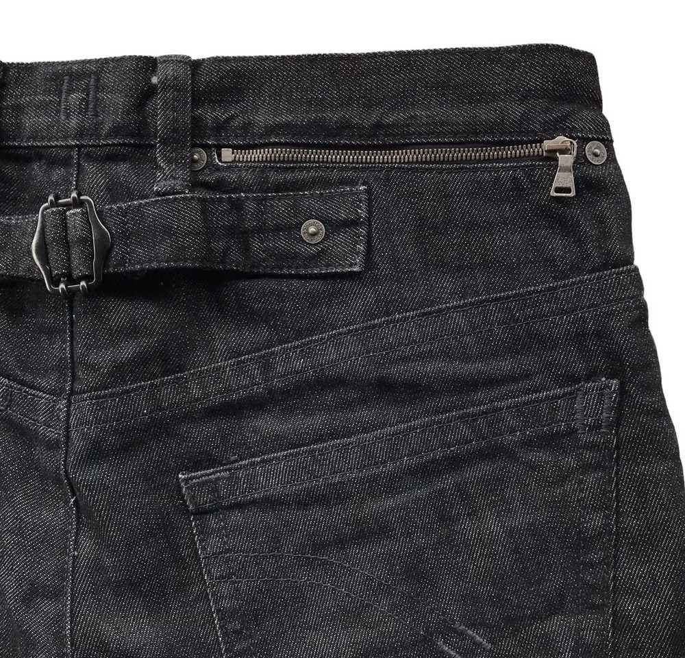 Rare NEIL BARRETT Buckle Back Flared Jeans - image 8