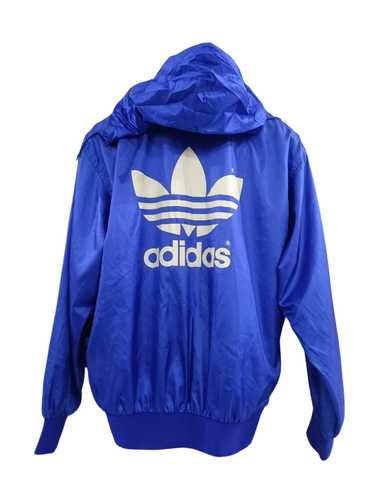 Vintage 90s Adidas hoodie windbreaker big logo