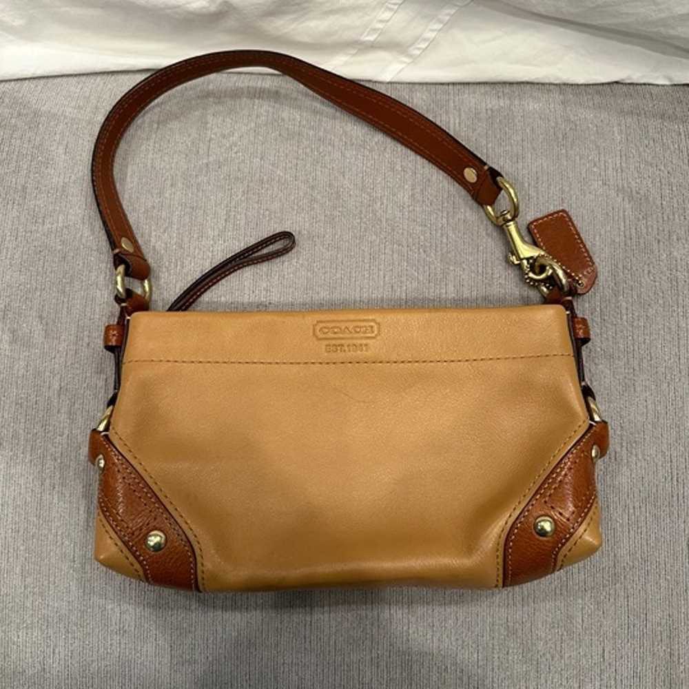 Coach Carly TwoToned Leather Small Shoulder Bag - image 2