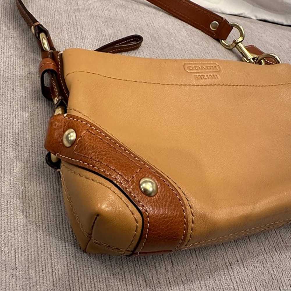 Coach Carly TwoToned Leather Small Shoulder Bag - image 5