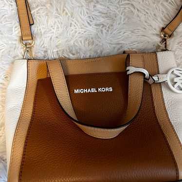 Michael Kors Crossbody Bag Brown/White