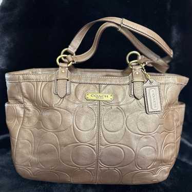 Coach genuine leather tote