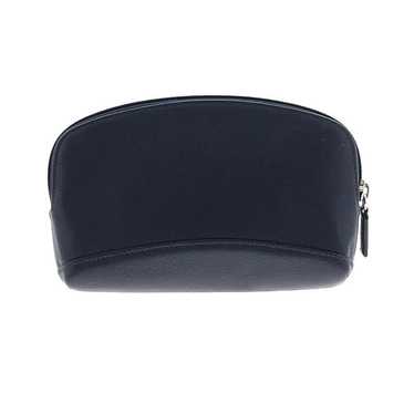 Leatherology Navy Blue Makeup Pouch Bag Zipper 5 X