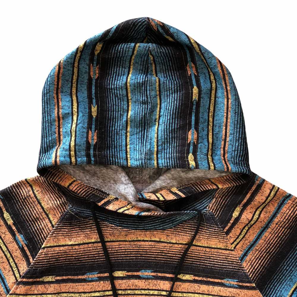 Native - Sweatshirt Hoodie Striped Navajo Turqoui… - image 2
