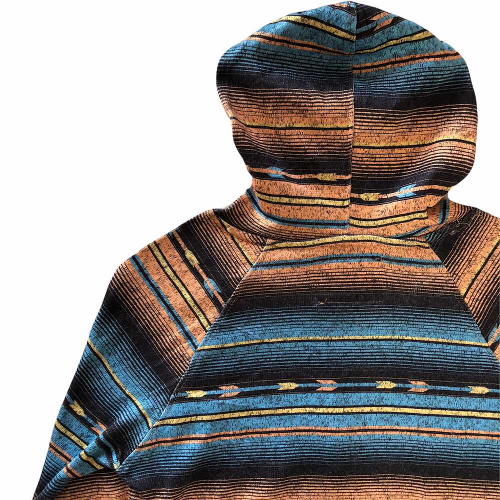 Native - Sweatshirt Hoodie Striped Navajo Turqoui… - image 6