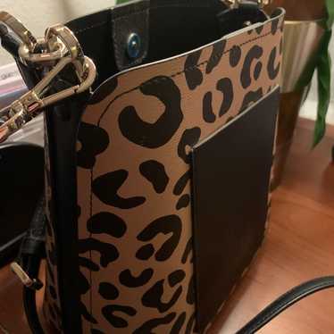 Kate Spade Crossbody Leopard Print Bucket Bag