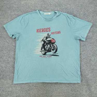 Vintage Heroes Motors Shirt Mens 2XL Blue Los Ang… - image 1