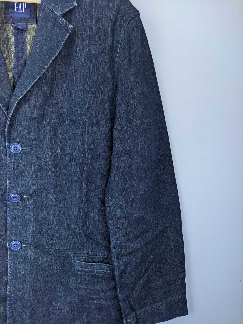 Vintage - Steals🔥Vintage Denim Blazer Jacket by … - image 2