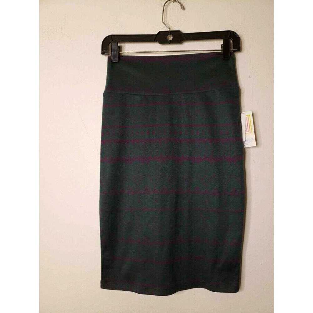 Vintage LuLaRoe Women's Skirt Cassie Size XS Gree… - image 1