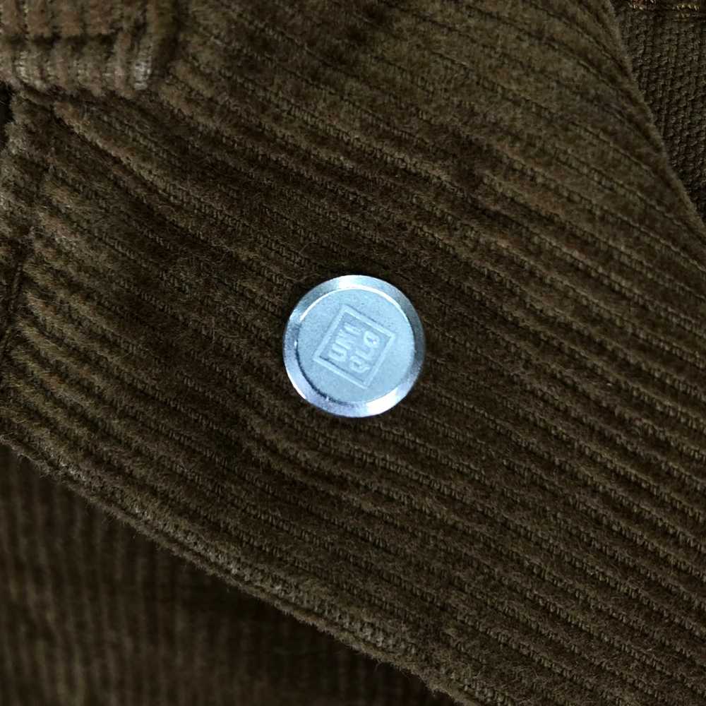 Vintage - Uniqlo Corduroy Trucker Jacket Donut Bu… - image 12