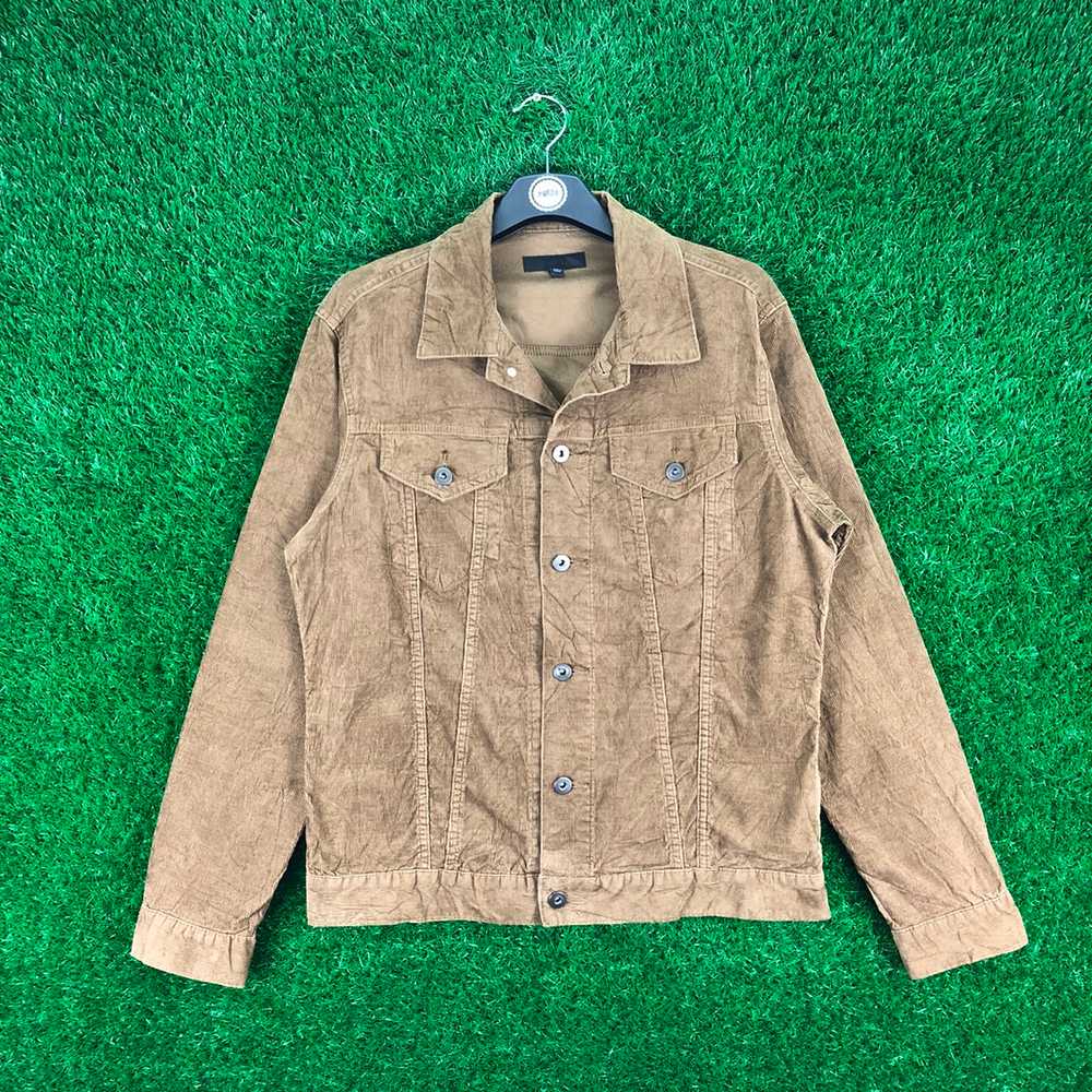 Vintage - Uniqlo Corduroy Trucker Jacket Donut Bu… - image 1