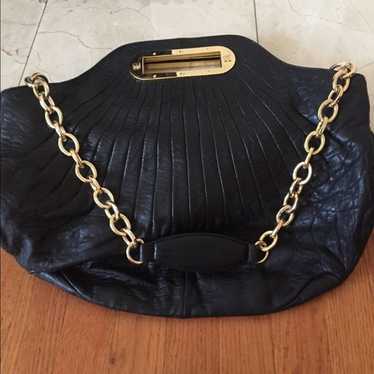 Bcbgmaxazria black leather bag NWOT $600