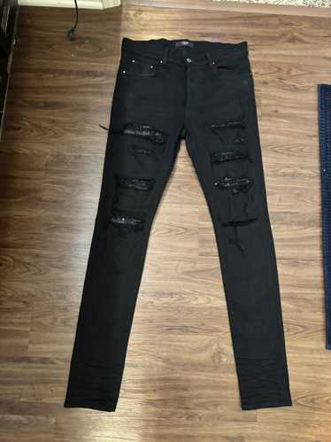 Amiri Amiri Swarovski Crystal Jeans