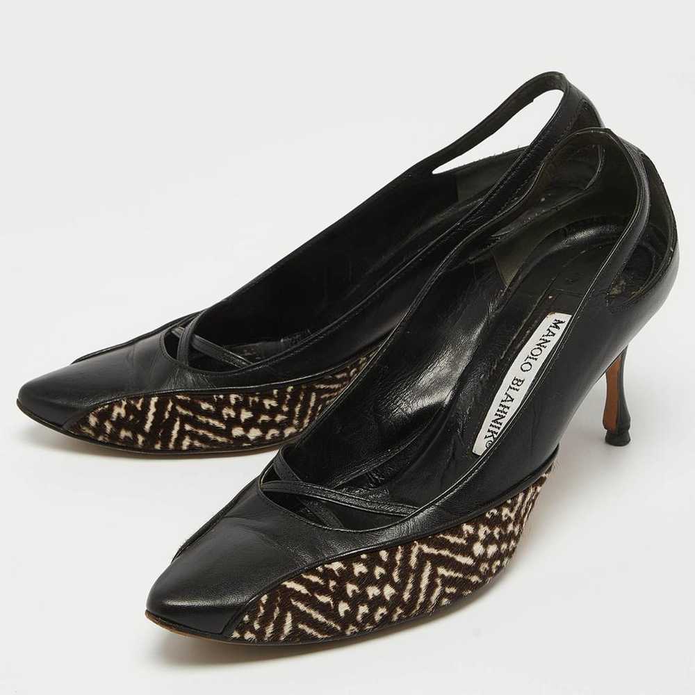 Manolo Blahnik Leather heels - image 2