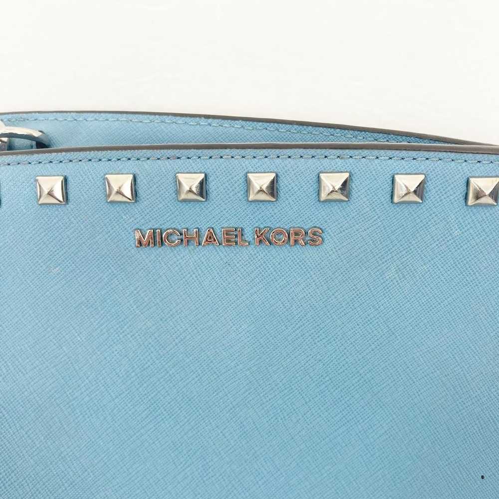 Michael Kors Light Blue Studded Crossbody Bag - image 4