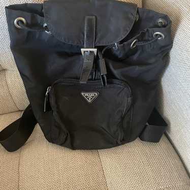 Authentic Prada nylon backpack mini/black