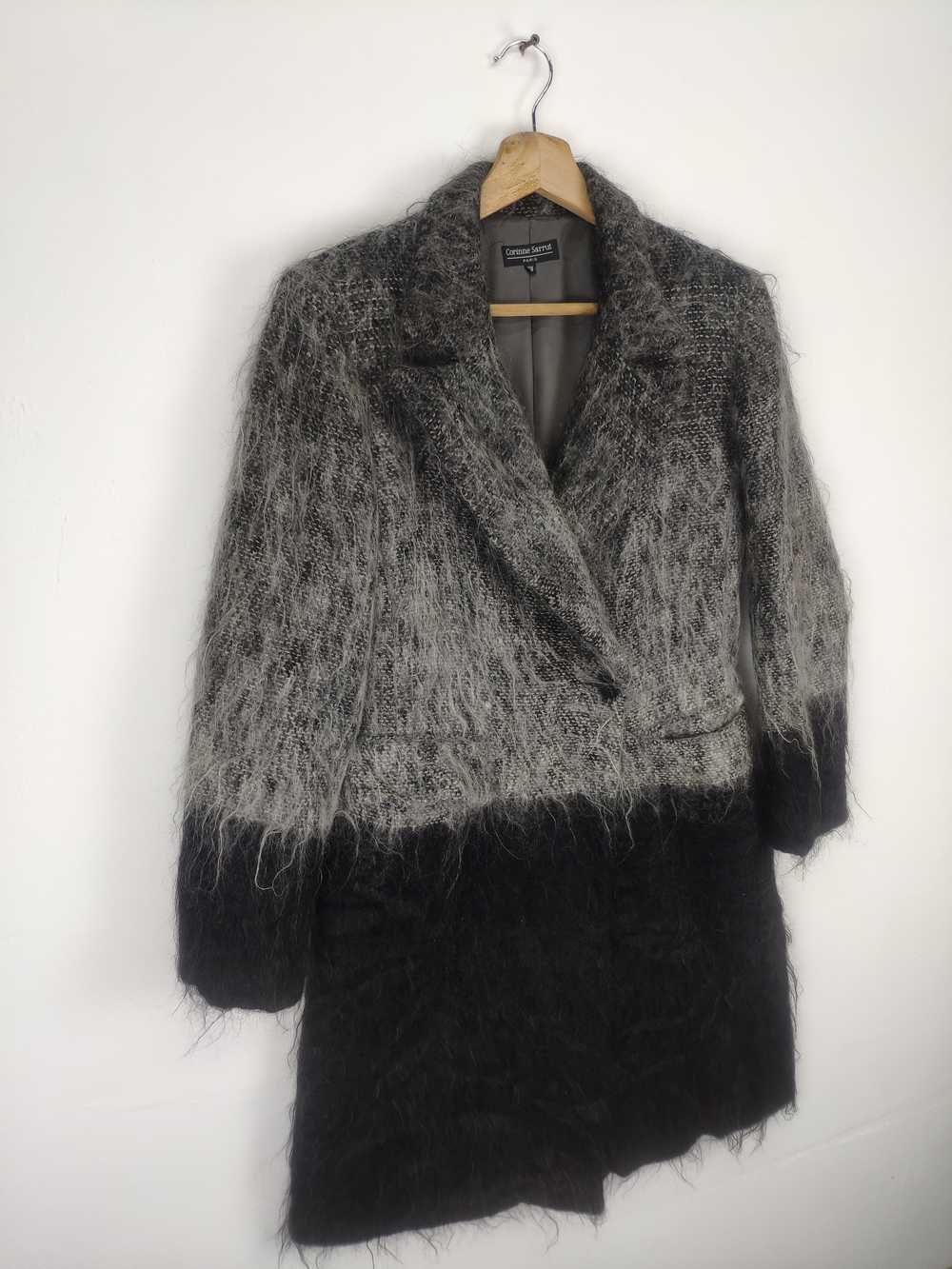 Designer - Vintage Japanese Wool Mohair Long Coat… - image 3