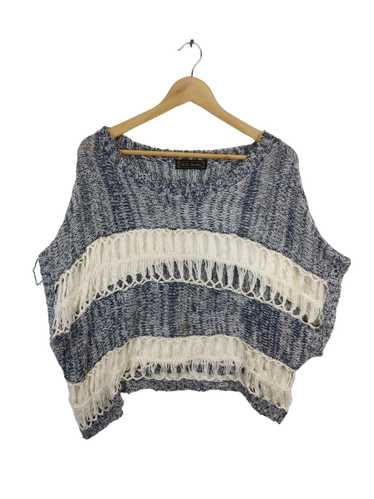 Designer - Cecil Mc Bee Knit Poncho Cropped Fishn… - image 1