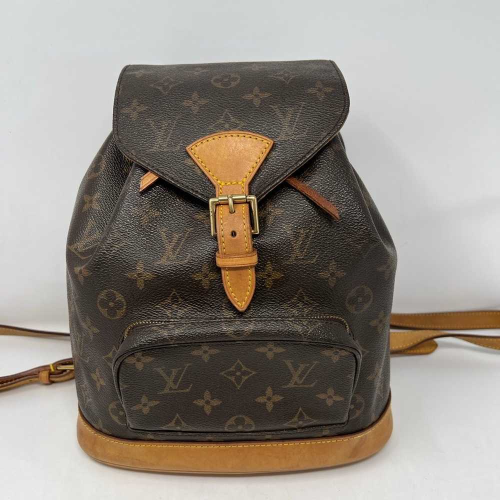 Louis Vuitton LV BackPack Bag  Montsouris MM Brow… - image 2