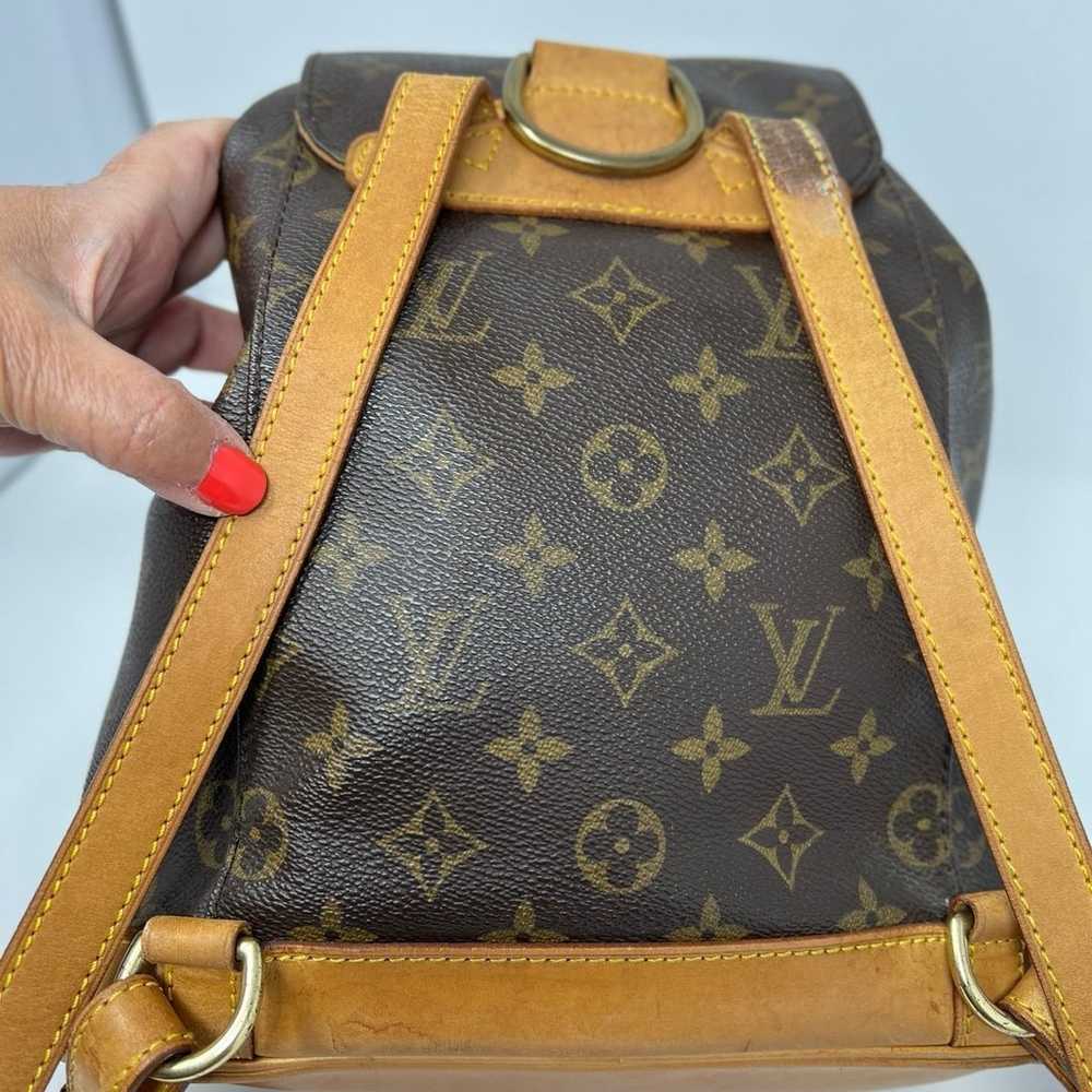 Louis Vuitton LV BackPack Bag  Montsouris MM Brow… - image 8
