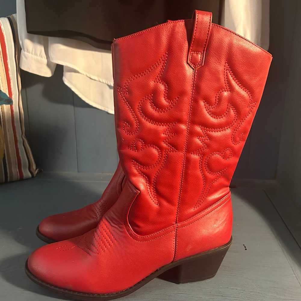 Cowboy Boots Red Women’s Size 11 - image 1