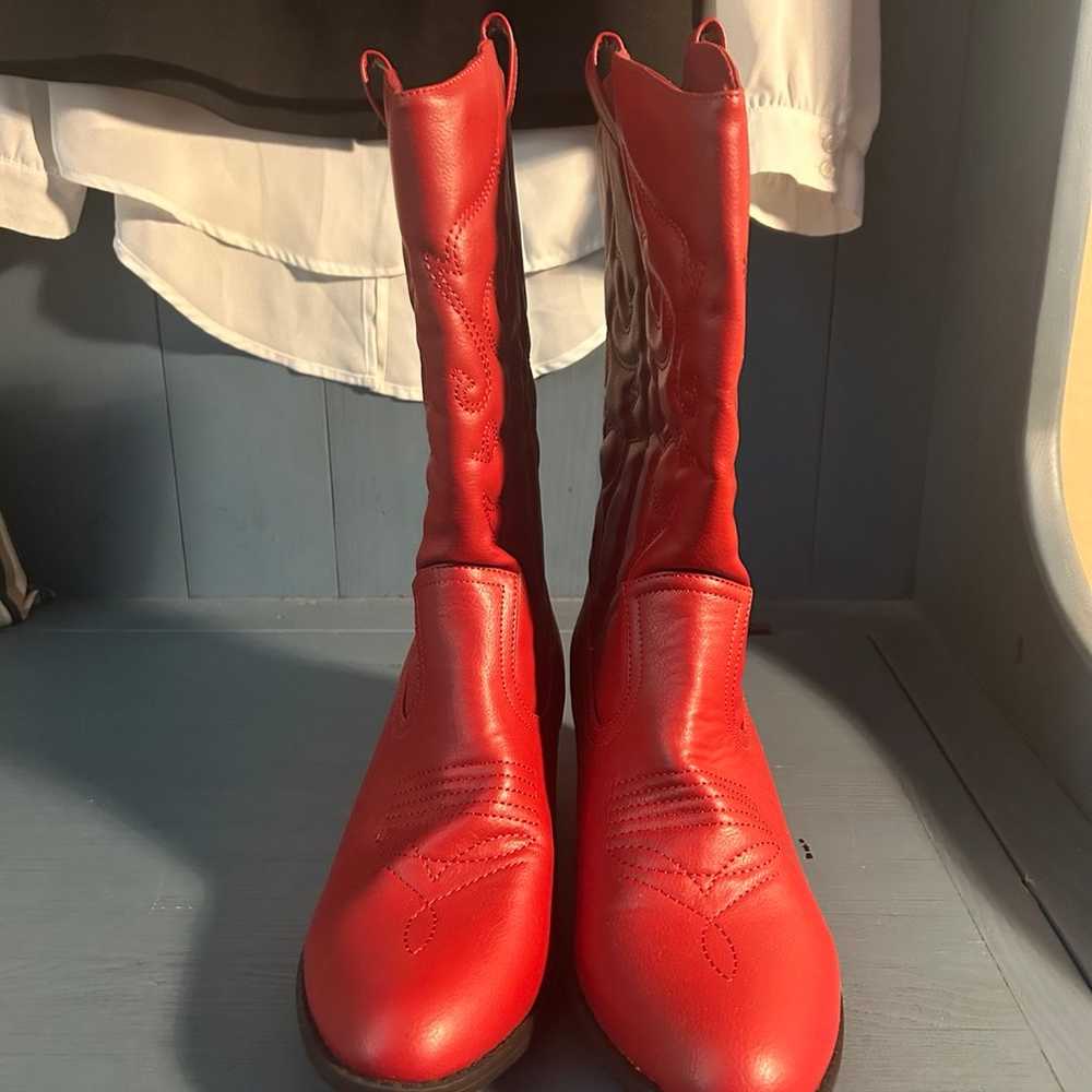 Cowboy Boots Red Women’s Size 11 - image 2