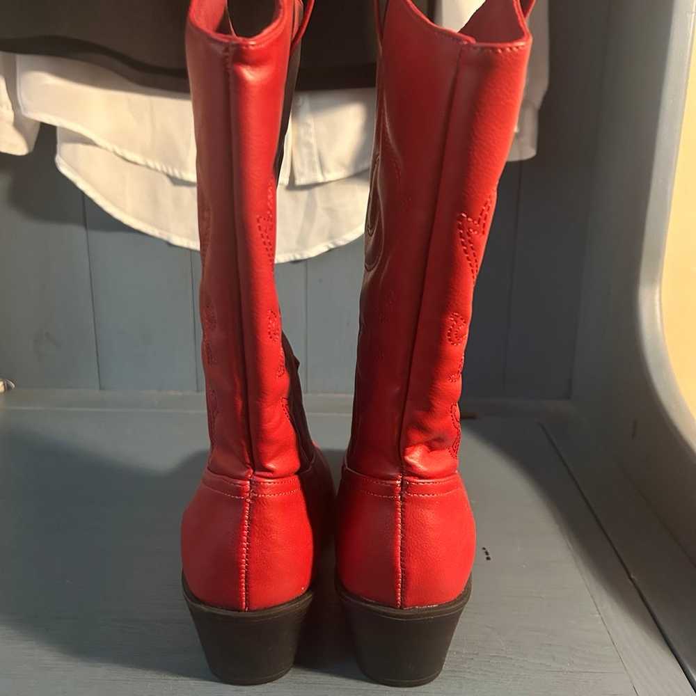 Cowboy Boots Red Women’s Size 11 - image 3
