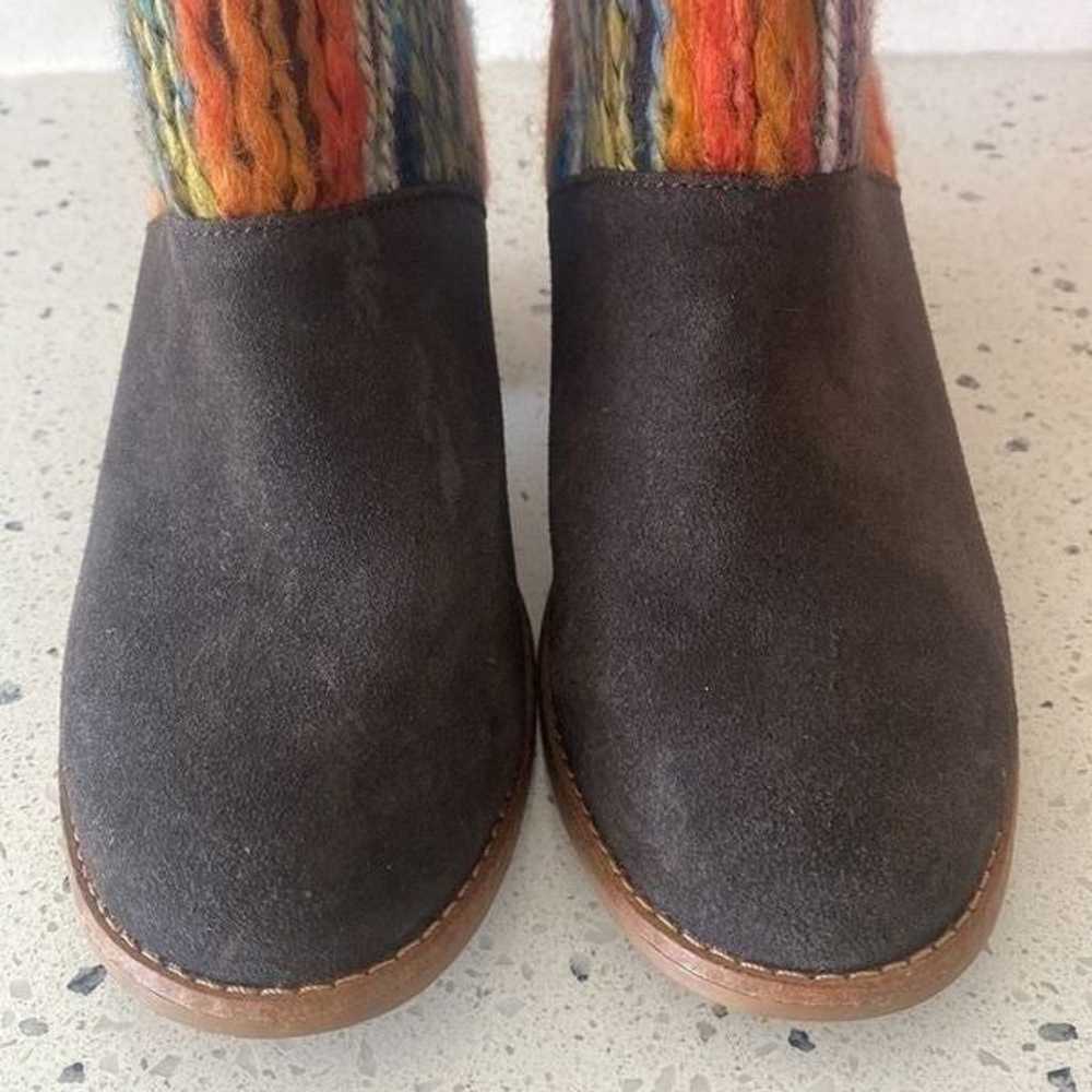 Toms Leila Ankle Boot Booties Chocolate Suede Tex… - image 10