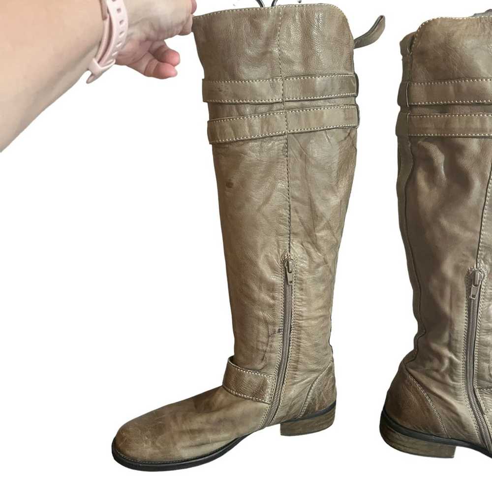 Miz Mooz Boots Knee High Leather Kellen Brown Dis… - image 6