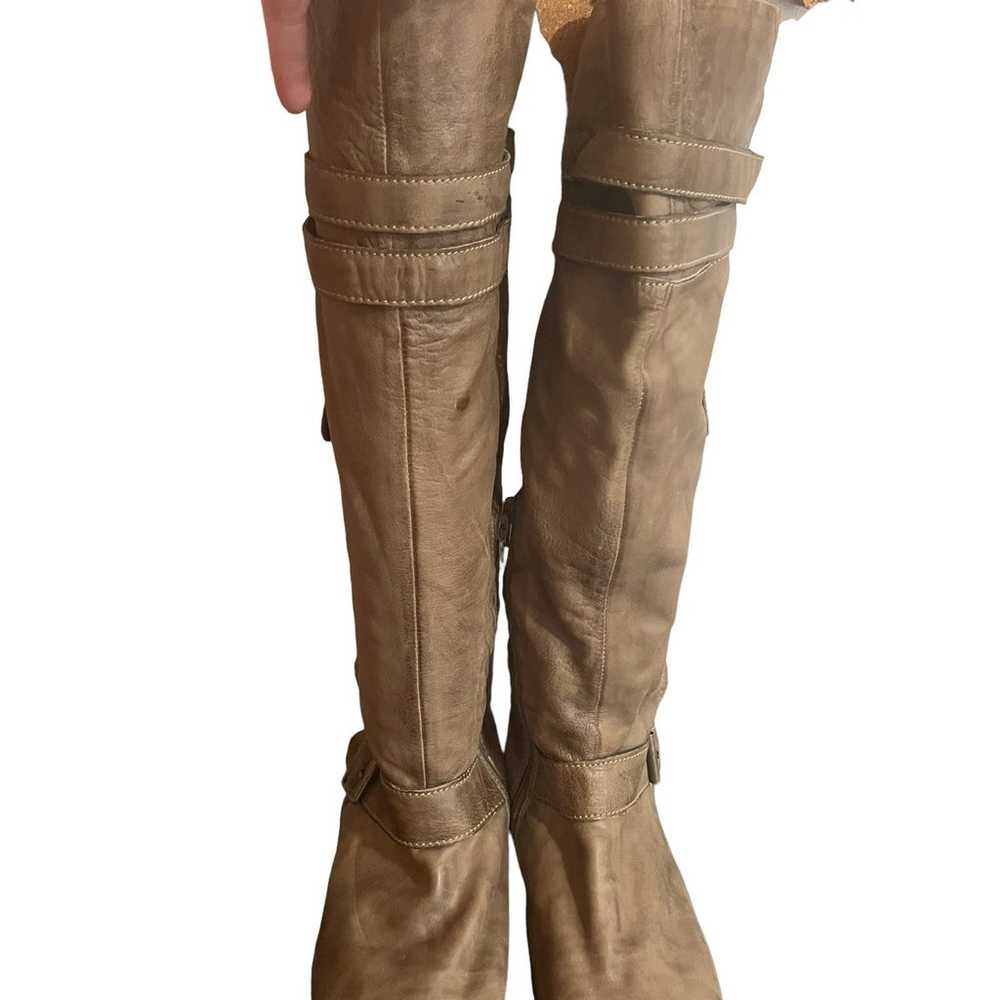 Miz Mooz Boots Knee High Leather Kellen Brown Dis… - image 8