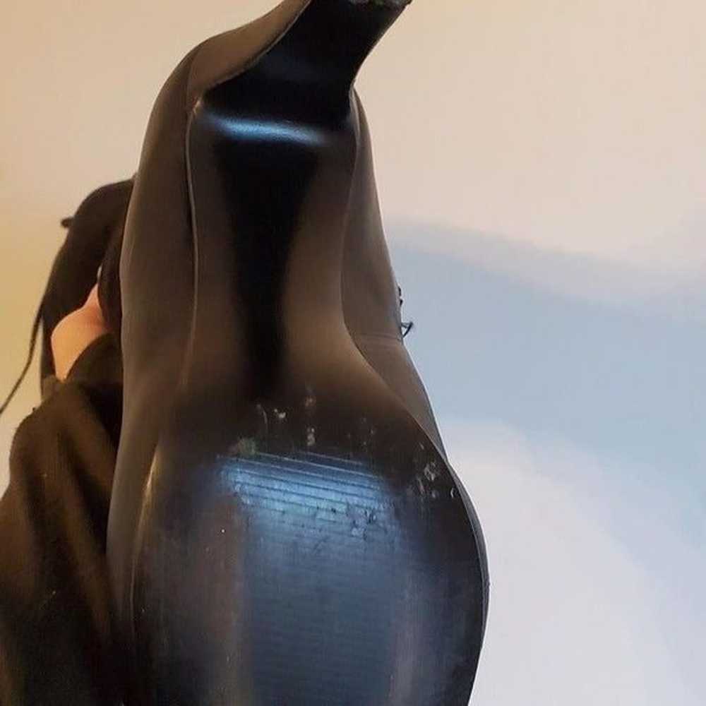 NINE WEST Brenna Black Leather/Suede Over the kne… - image 6