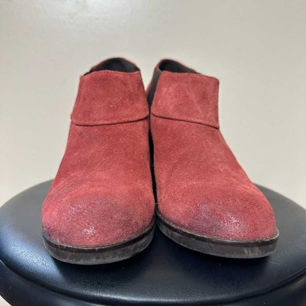 SALE! Red Geox Suede Stretch Bootie Size 39 EUC - image 4