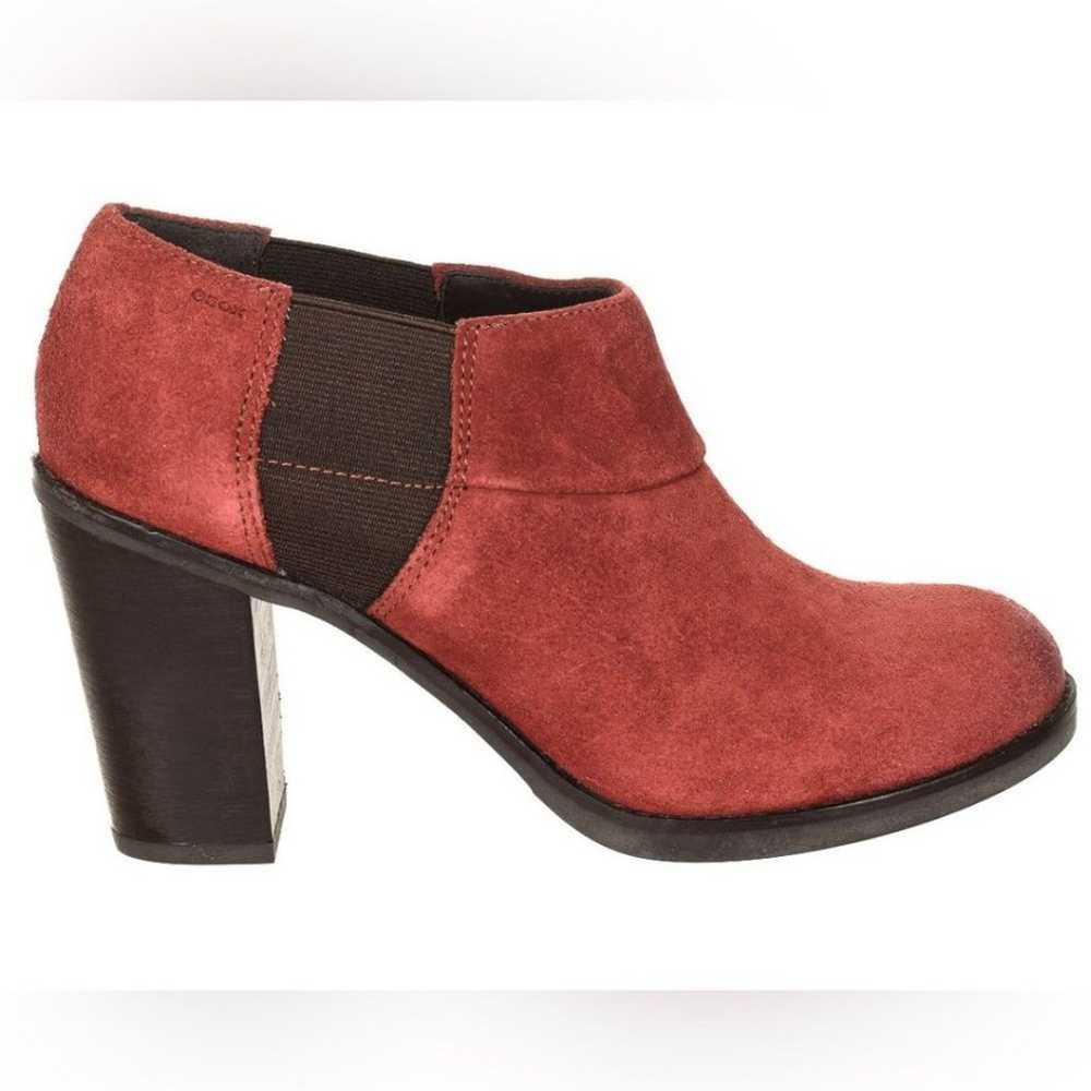 SALE! Red Geox Suede Stretch Bootie Size 39 EUC - image 7