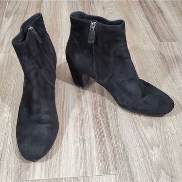 Eileen Fisher black leather booties size 10