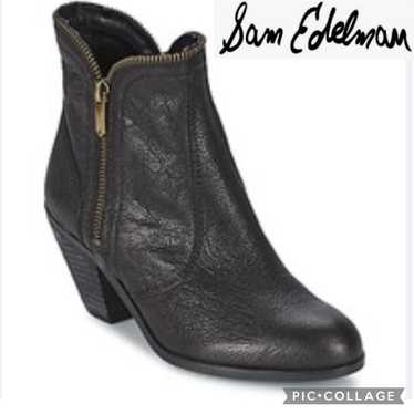SAM EDELMAN LINDEN - black booties size 5