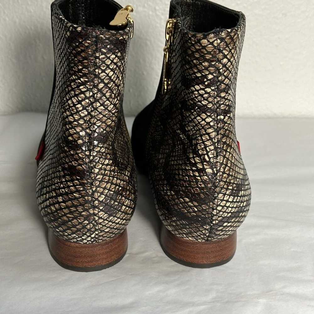 Marc Jacobs Snakeskin Chelsea Ankle Booties zippe… - image 5