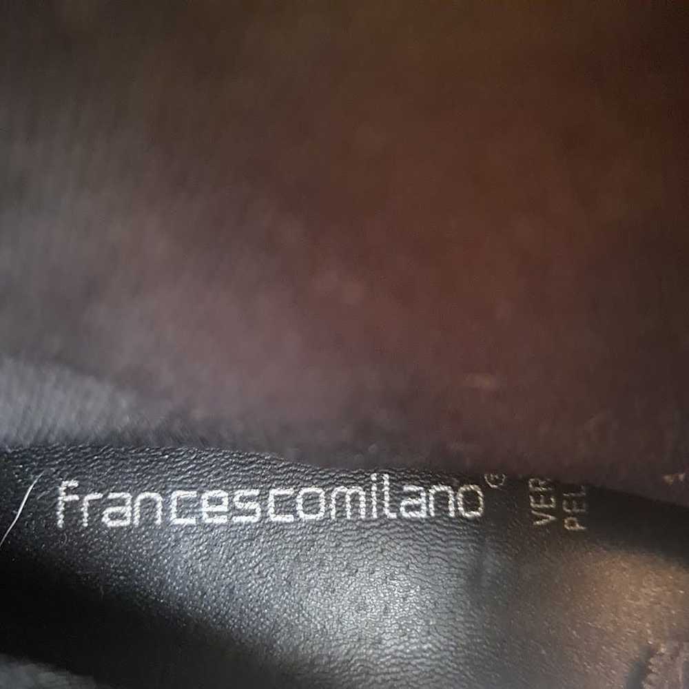 Francesco Milano Ankle Boots Size 7.5 Black Fabri… - image 3