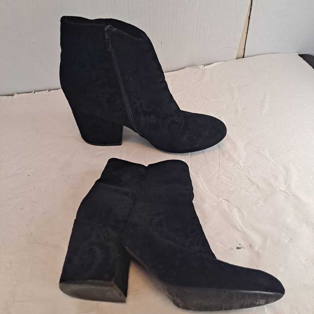 Francesco Milano Ankle Boots Size 7.5 Black Fabri… - image 5