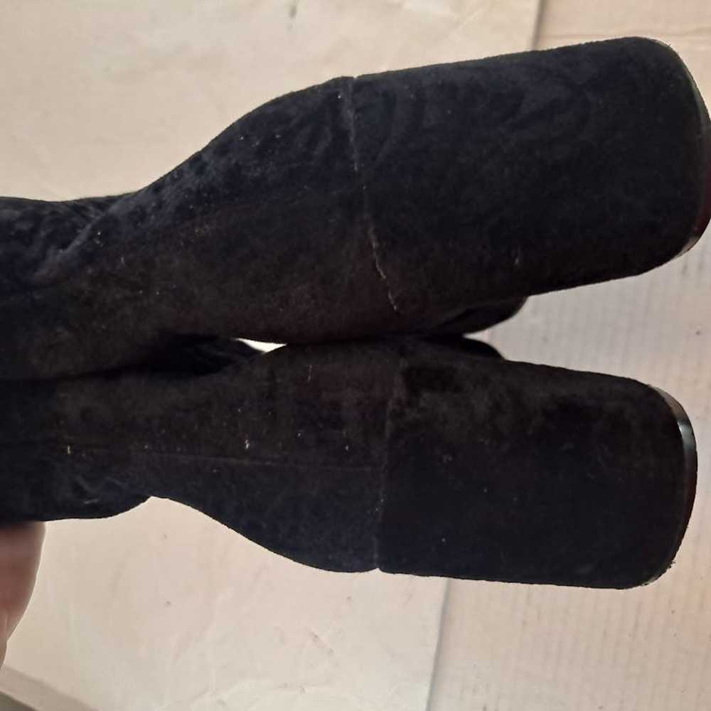 Francesco Milano Ankle Boots Size 7.5 Black Fabri… - image 8